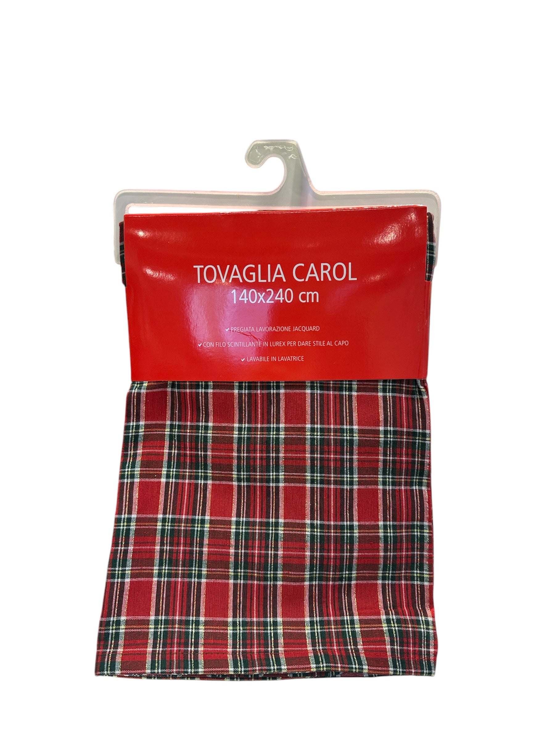 Tovaglia rossa e verde a quadretti 140x240cm Kasanova Tovaglia rossa e verde a quadretti 140x240cm Kasanova